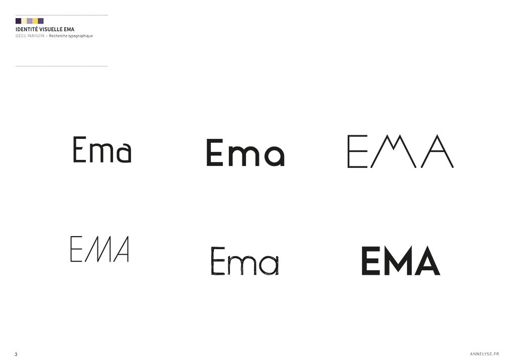 identité visuelle "EMA"