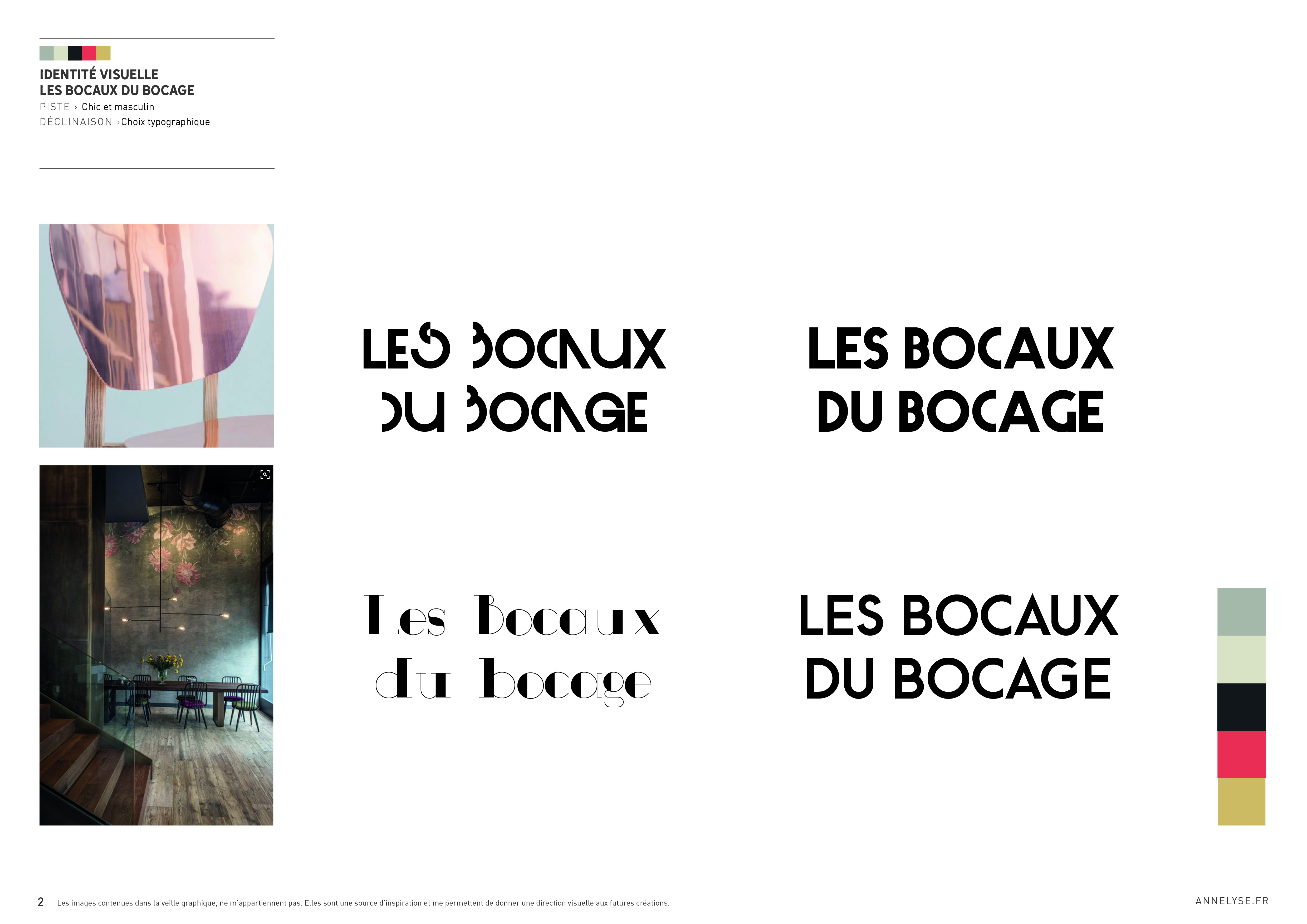 Identité visuelle "Les Bocaux du Bocages"